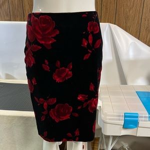 EUC Talbots velour pencil skirt sz 2 petite